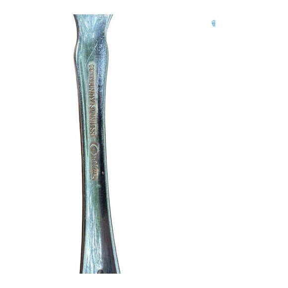 Set Of 6 Oneida Community Louisiana Stainless Oval Soup Spoons + 1 Tsp Floral - Picture 4 of 4